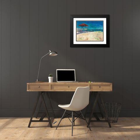 Coastal Black Modern Wood Framed Art Print with Double Matting by Williams, Todd