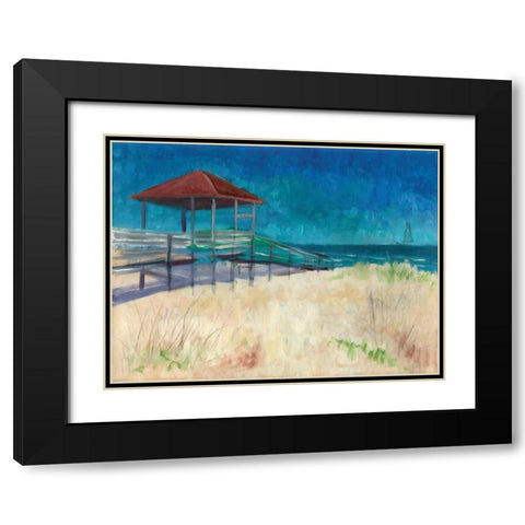 Coastal Black Modern Wood Framed Art Print with Double Matting by Williams, Todd