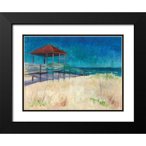 Coastal Black Modern Wood Framed Art Print with Double Matting by Williams, Todd