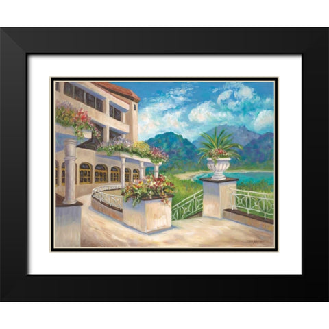 Room With a View Black Modern Wood Framed Art Print with Double Matting by Williams, Todd