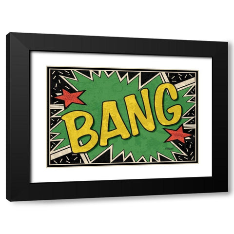Bang Black Modern Wood Framed Art Print with Double Matting by Williams, Todd