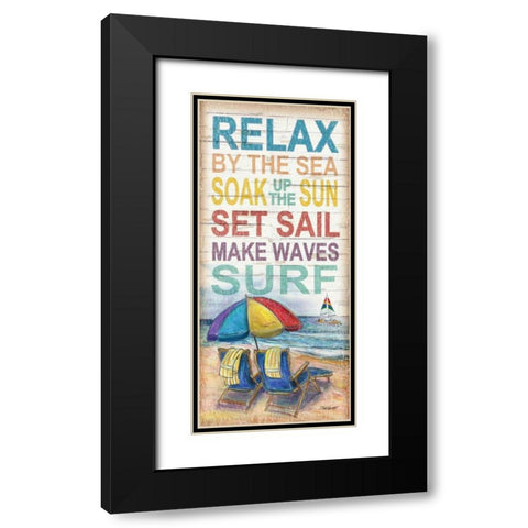 Coastal Escape Black Modern Wood Framed Art Print with Double Matting by Williams, Todd