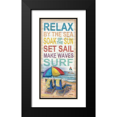 Coastal Escape Black Modern Wood Framed Art Print with Double Matting by Williams, Todd