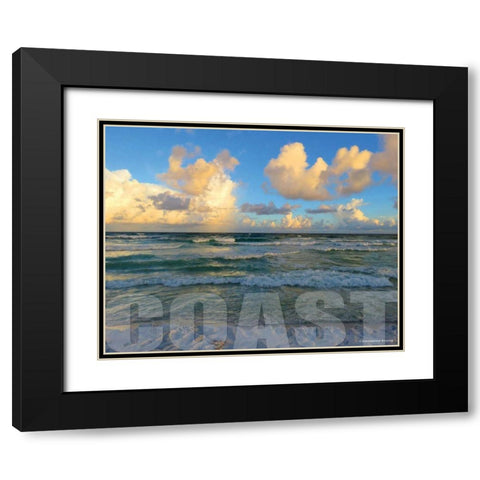 Florida Coast Black Modern Wood Framed Art Print with Double Matting by Williams, Todd