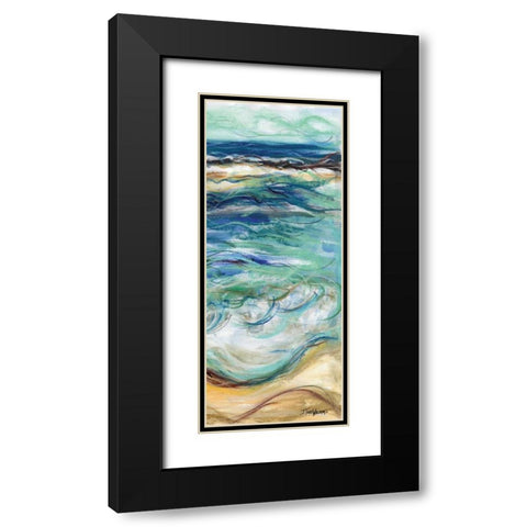 Coastal Abstract II Black Modern Wood Framed Art Print with Double Matting by Williams, Todd