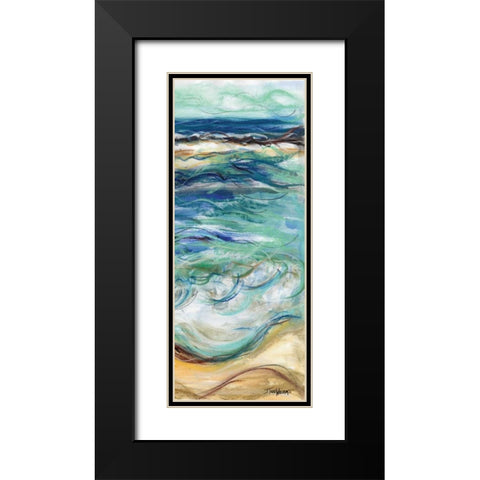 Coastal Abstract II Black Modern Wood Framed Art Print with Double Matting by Williams, Todd