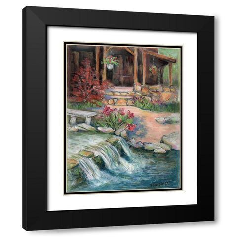 Cox Springs Garden Black Modern Wood Framed Art Print with Double Matting by Williams, Todd