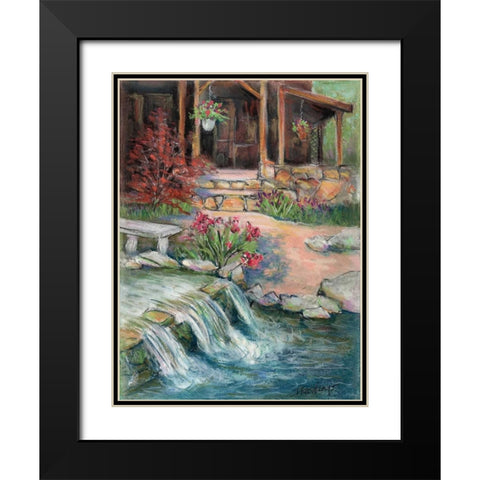 Cox Springs Garden Black Modern Wood Framed Art Print with Double Matting by Williams, Todd