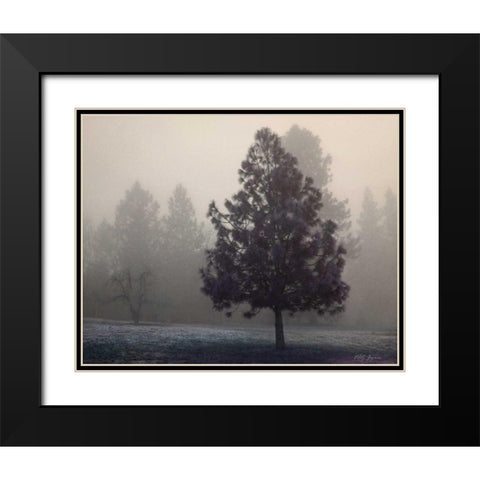 Silent Night Black Modern Wood Framed Art Print with Double Matting by Geyman, Vitaly