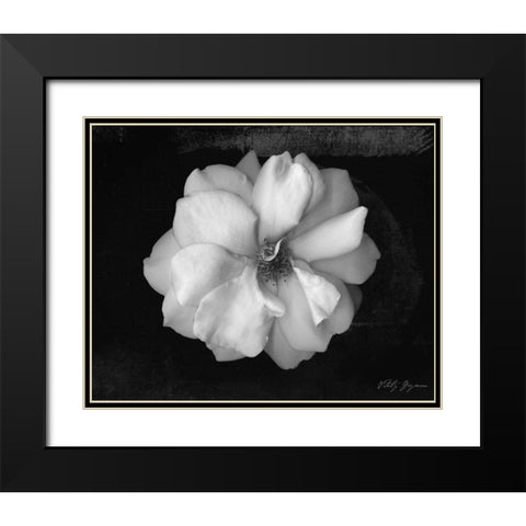 Wild Rose Black Modern Wood Framed Art Print with Double Matting by Geyman, Vitaly
