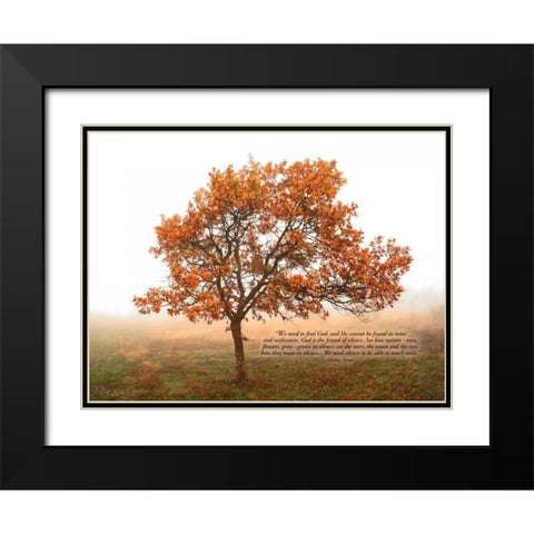 Silent Oak Black Modern Wood Framed Art Print with Double Matting by Geyman, Vitaly