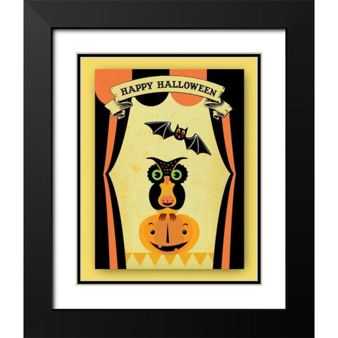 Dr. Crow IV Black Modern Wood Framed Art Print with Double Matting by Woo, Teresa