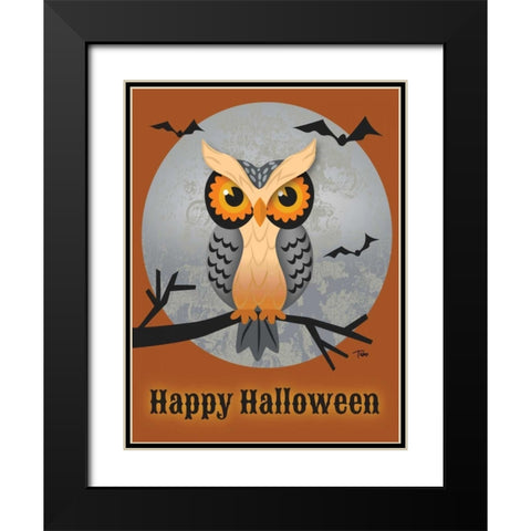 Mad Owl Black Modern Wood Framed Art Print with Double Matting by Woo, Teresa
