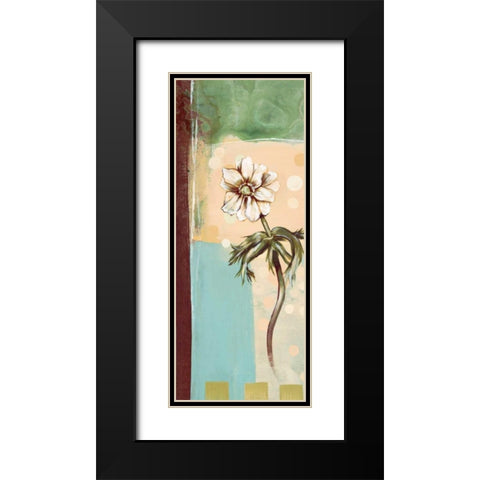 Floral Splendor I Black Modern Wood Framed Art Print with Double Matting by Werbelow, Selina