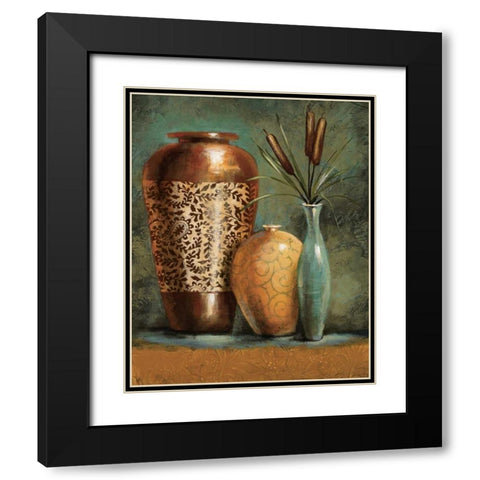 Persian Gardens I Black Modern Wood Framed Art Print with Double Matting by Werbelow, Selina
