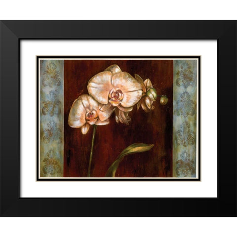 Greige I Black Modern Wood Framed Art Print with Double Matting by Werbelow, Selina