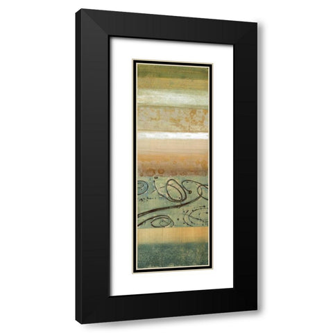 Blue Mood I Black Modern Wood Framed Art Print with Double Matting by Werbelow, Selina
