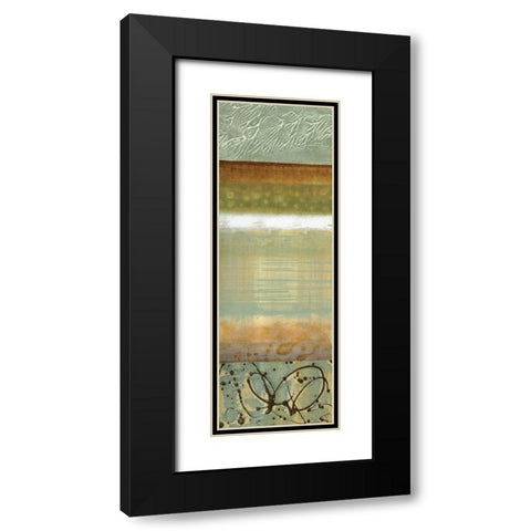 Blue Mood II Black Modern Wood Framed Art Print with Double Matting by Werbelow, Selina