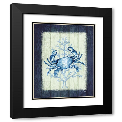 Crab Black Modern Wood Framed Art Print with Double Matting by Wright, Sydney