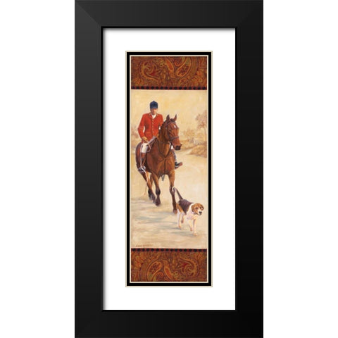 On the Hunt I Black Modern Wood Framed Art Print with Double Matting by Wacaster, Linda