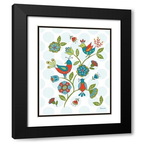 Dutch Treat II Black Modern Wood Framed Art Print with Double Matting by White, Betz