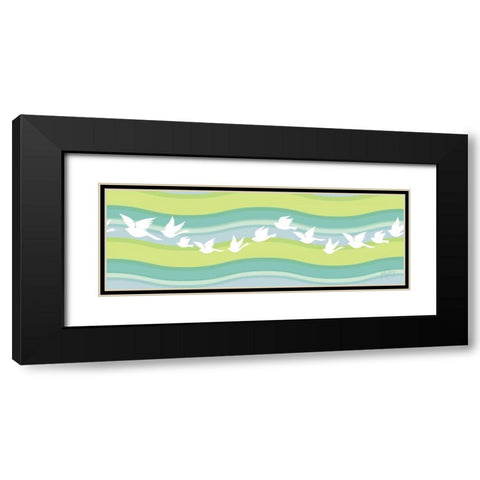 Migration I Black Modern Wood Framed Art Print with Double Matting by Young, Patty