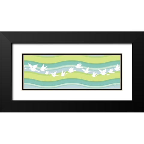 Migration I Black Modern Wood Framed Art Print with Double Matting by Young, Patty
