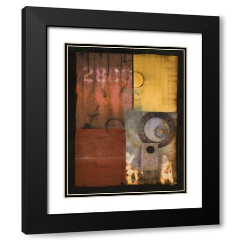 Invention I Black Modern Wood Framed Art Print with Double Matting by Zelda
