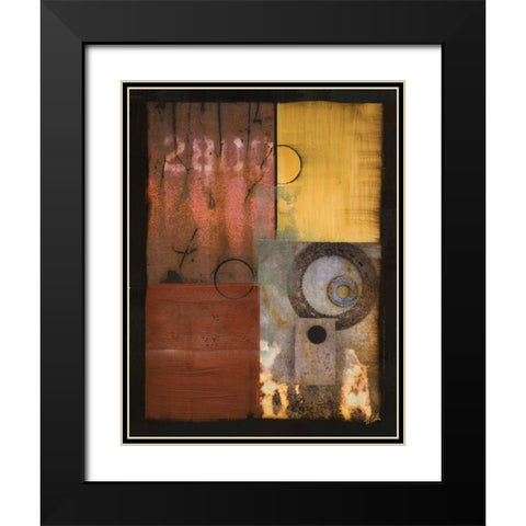 Invention I Black Modern Wood Framed Art Print with Double Matting by Zelda