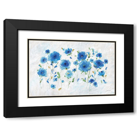 Blueming 02 Black Modern Wood Framed Art Print with Double Matting by Audit, Lisa