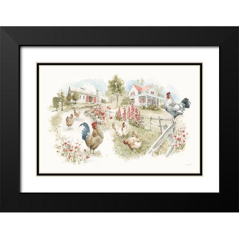 Countryside X Black Modern Wood Framed Art Print with Double Matting by Audit, Lisa