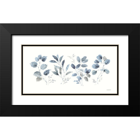 Dancing Leaves II Black Modern Wood Framed Art Print with Double Matting by Audit, Lisa