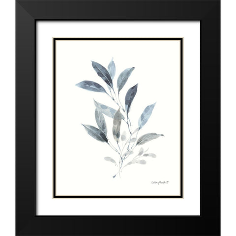 Dancing Leaves VI Black Modern Wood Framed Art Print with Double Matting by Audit, Lisa