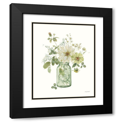 Green Fields XXV Black Modern Wood Framed Art Print with Double Matting by Audit, Lisa