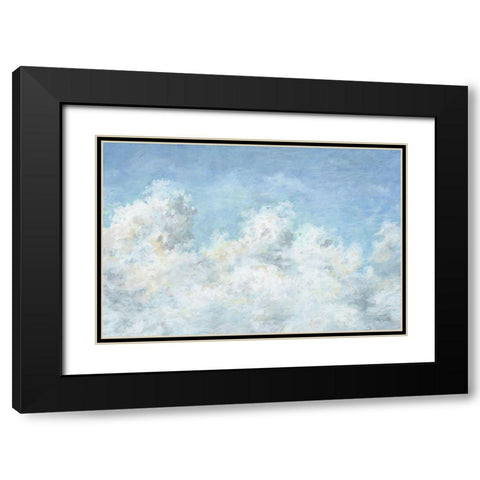 Heavenly Blue 01 Black Modern Wood Framed Art Print with Double Matting by Audit, Lisa