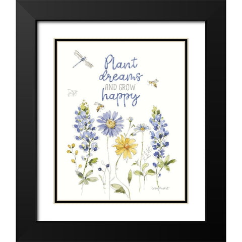 Lovely Blues VIII Black Modern Wood Framed Art Print with Double Matting by Audit, Lisa