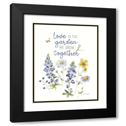 Lovely Blues IX Black Modern Wood Framed Art Print with Double Matting by Audit, Lisa