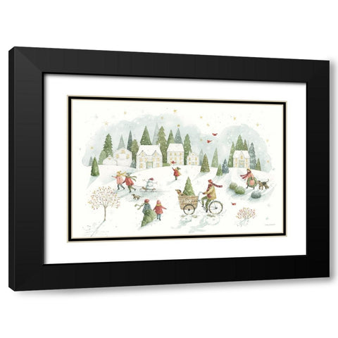 Magical Winterland I Black Modern Wood Framed Art Print with Double Matting by Audit, Lisa
