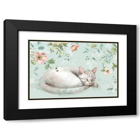 Mint Crush 15 on Mint Landscape Black Modern Wood Framed Art Print with Double Matting by Audit, Lisa