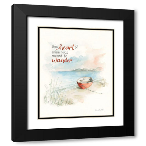 Seaside Journey VII Black Modern Wood Framed Art Print with Double Matting by Audit, Lisa