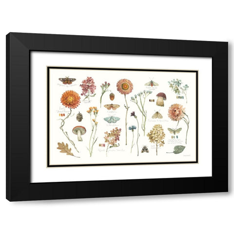 Seasons Study III Black Modern Wood Framed Art Print with Double Matting by Audit, Lisa