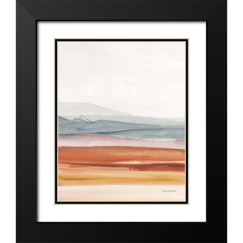 Sierra Hills 03 Black Modern Wood Framed Art Print with Double Matting by Audit, Lisa