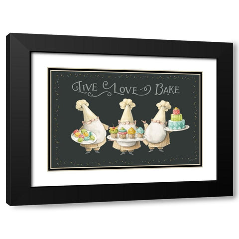 Sweet Little Pleasures II on Black Black Modern Wood Framed Art Print with Double Matting by Audit, Lisa