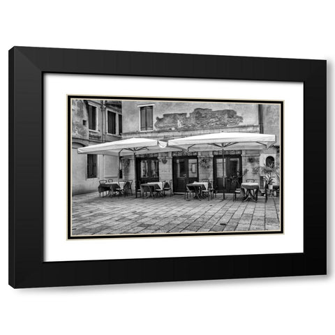 Open at Seven BW Black Modern Wood Framed Art Print with Double Matting by Head, Danny