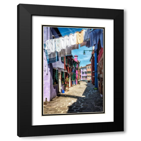 Out to Dry Black Modern Wood Framed Art Print with Double Matting by Head, Danny