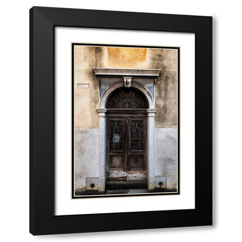 Venetian Door Black Modern Wood Framed Art Print with Double Matting by Head, Danny