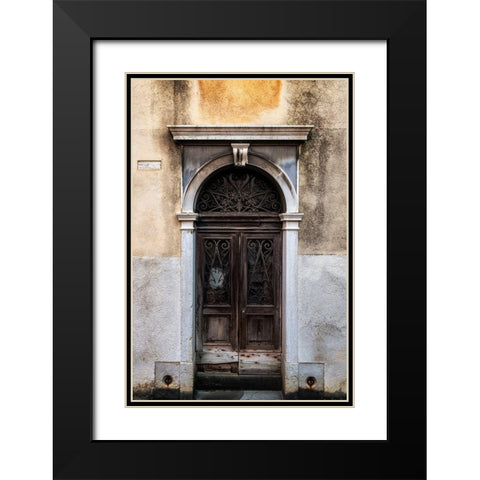 Venetian Door Black Modern Wood Framed Art Print with Double Matting by Head, Danny