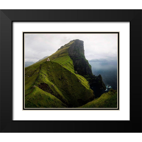 North Atlantic Icon Black Modern Wood Framed Art Print with Double Matting by Head, Danny