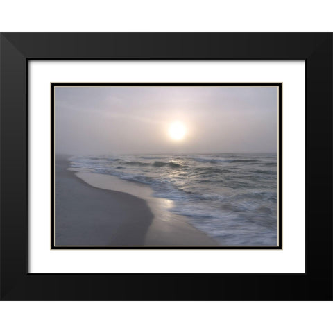 Surf II Black Modern Wood Framed Art Print with Double Matting by Head, Danny
