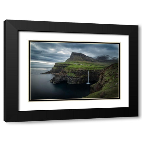 Mulafosser Black Modern Wood Framed Art Print with Double Matting by Head, Danny